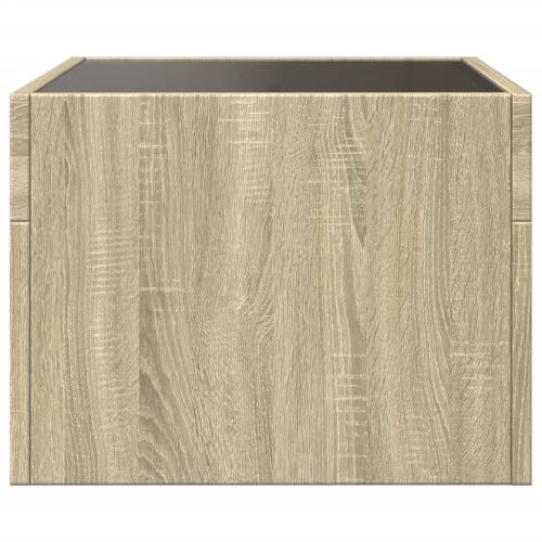 Нощна масичка с Infinity LED сонома дъб 40x40x30 см