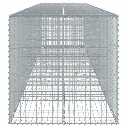 Габионна кошница с покритие, 700x100x100 см, поцинковано желязо