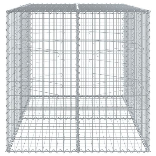 Габионна кошница с покритие, 200x100x100 см, поцинковано желязо