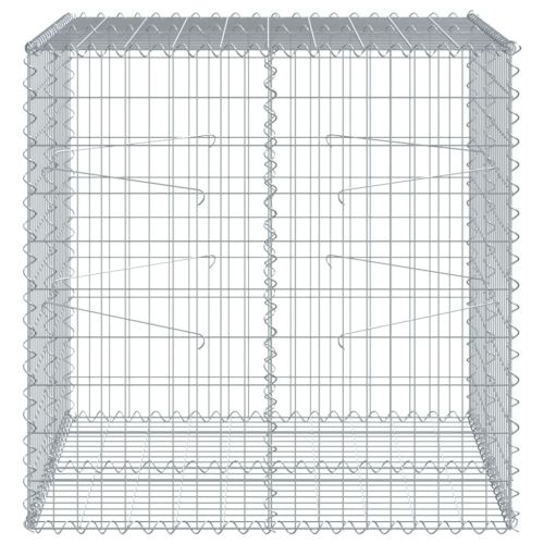 Габионна кошница с капак, 100x100x100 см, поцинковано желязо