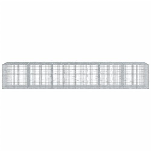 Габионна кошница с покритие, 600x100x100 см, поцинковано желязо