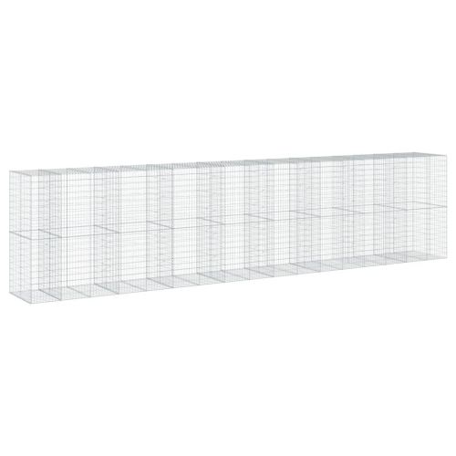 Габионна кошница с покритие, 850x100x200 см, поцинковано желязо