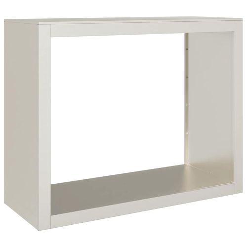 Стойка за дърва за огрев 100x40x80 cm Патинираща стомана