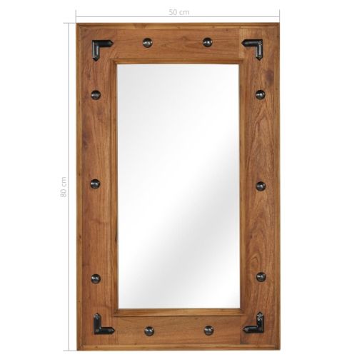 Огледало, акациево дърво масив, 50x80 см