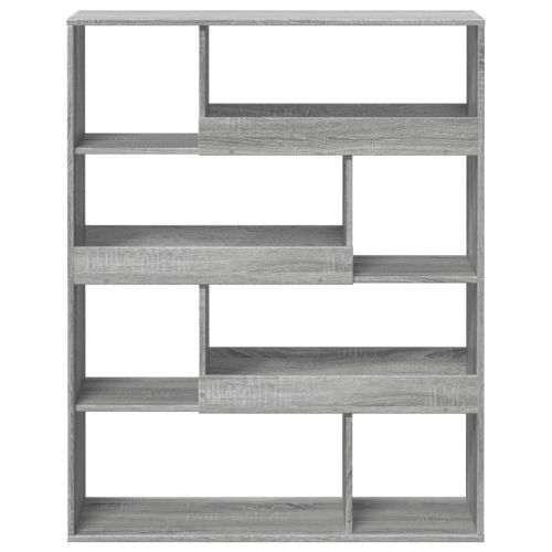 Разделител за стая сив сонома 100x33x125,5 см инженерно дърво