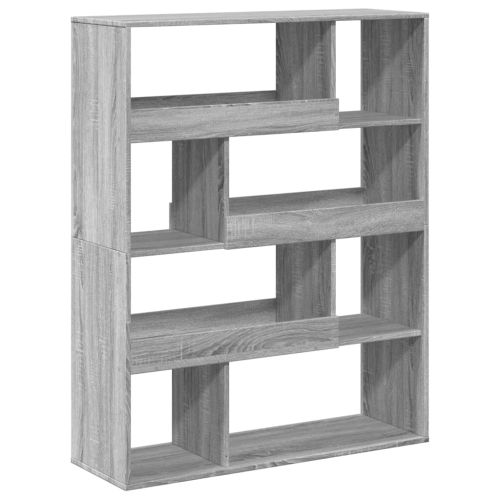 Разделител за стая сив сонома 100x33x125,5 см инженерно дърво