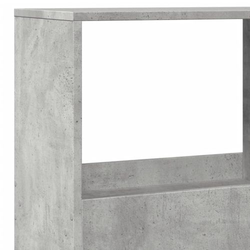 Разделител за стая бетонно сив 100x33x155,5 см инженерно дърво