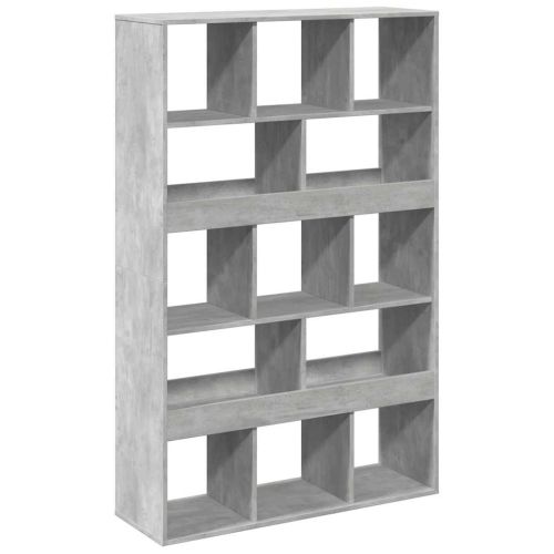 Разделител за стая бетонно сив 100x33x156,5 см инженерно дърво