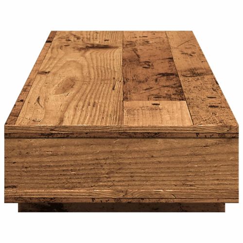 Поставка за монитор, старо дърво, 100x27x15 см, инженерно дърво