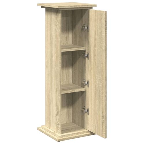 Стойка за витрини със съхранение 31x30x90 см инженерно дърво