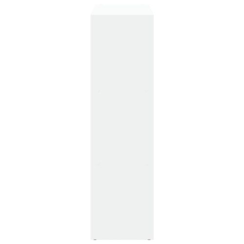 Разделител за стая / библиотека, бял, 102x29x103,5 см