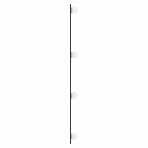 Стенно огледало с LED лампи 40x80 см стъкло правоъгълно