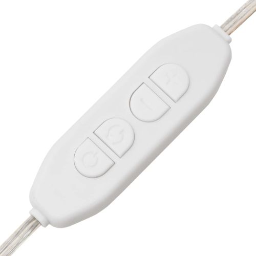 Стенно огледало с LED лампи 40x80 см стъкло правоъгълно