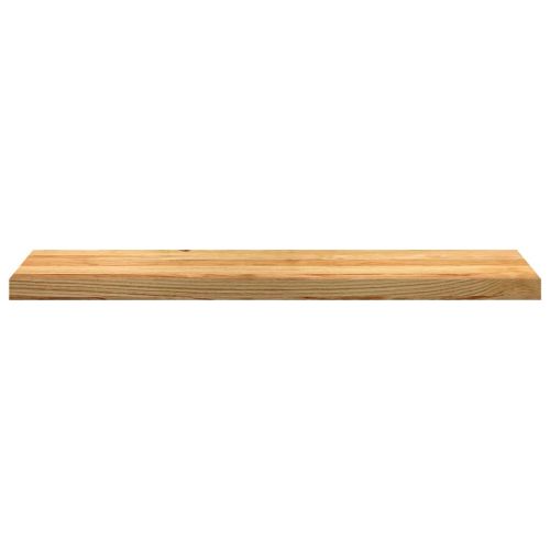 Стълбищни стъпала, 4 бр, светлокафяви, 100x25x2 см, дъб масив