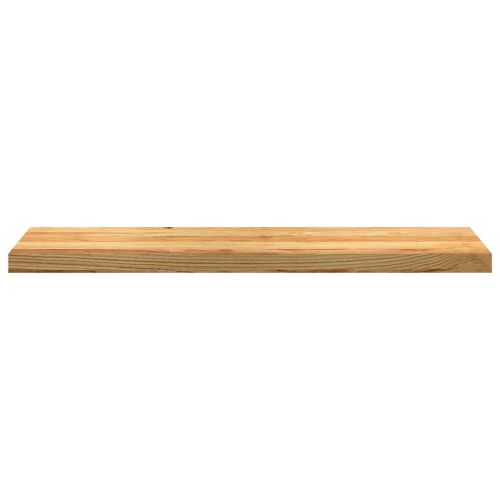 Стълбищни стъпала, 2 бр, светлокафяви, 100x30x2 см, дъб масив