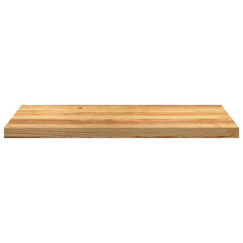 Прозоречни первази, 2 бр, светлокафяви, 90x40x2 см, дъб масив
