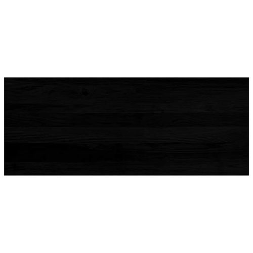 Прозоречни первази, 2 бр, кафяво-черни, 100x40x2 см, дъб масив