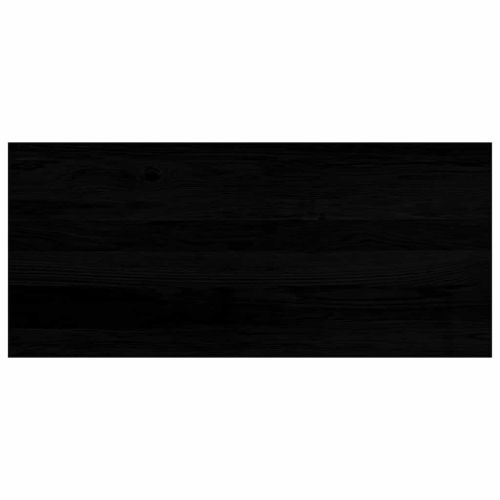 Прозоречни первази, 2 бр, кафяво-черни, 90x40x2 см, дъб масив