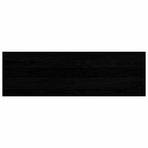 Прозоречни первази, 2 бр, кафяво-черни, 80x30x2 см, дъб масив