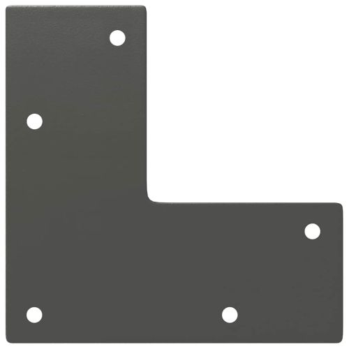 крака тип „фиби“ за конзолни маси, 4 бр., антрацит, 72 см, масивна стомана