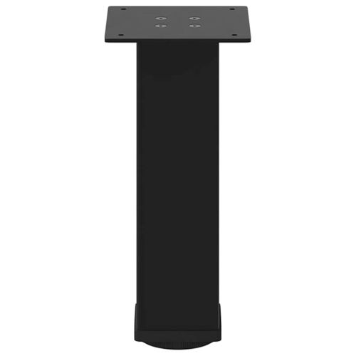 Крака за масичка за кафе, 4 бр., черни, 42-44 см, стомана