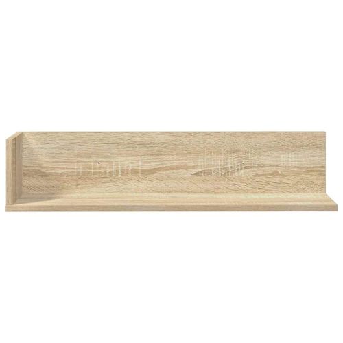 Стенни рафтове 2 бр сонома дъб 75x16,5x16,5 см инженерно дърво