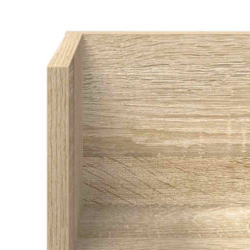 Стенни рафтове 2 бр сонома дъб 75x16,5x16,5 см инженерно дърво