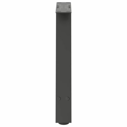 Крака за масичка за кафе, А-образни, 2 бр., антрацит, 38 x (42-43) см, стомана