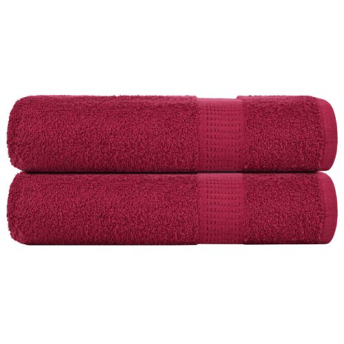Кърпи за баня FROGN 2 бр. бордо 100x150 см 360 г/м²
