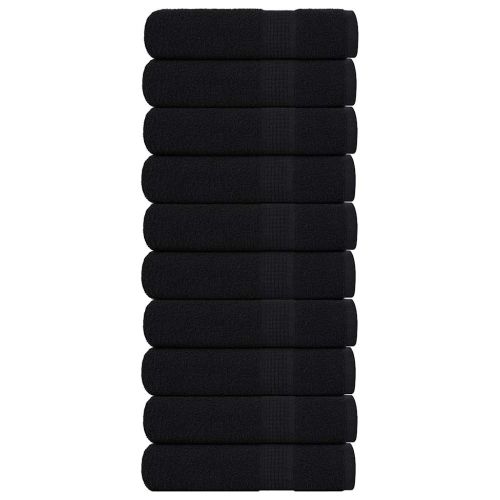 Кърпи за душ FROGN 10 бр. Черни 70x140 см 360 г/м²
