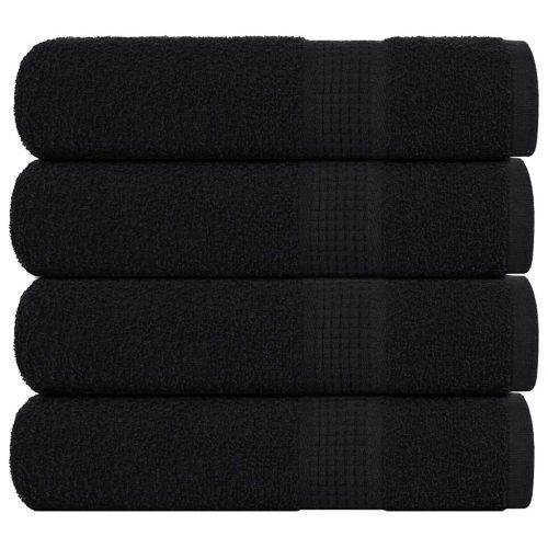Кърпи за баня FROGN 4 бр. Черни 100x150 см 360 г/м²