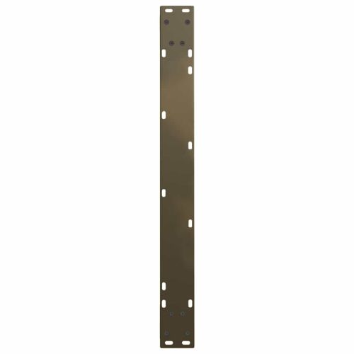 Крака за трапезна маса, V-образни, 3 бр., естествена стомана, 80 x (72-73,3) см, стомана