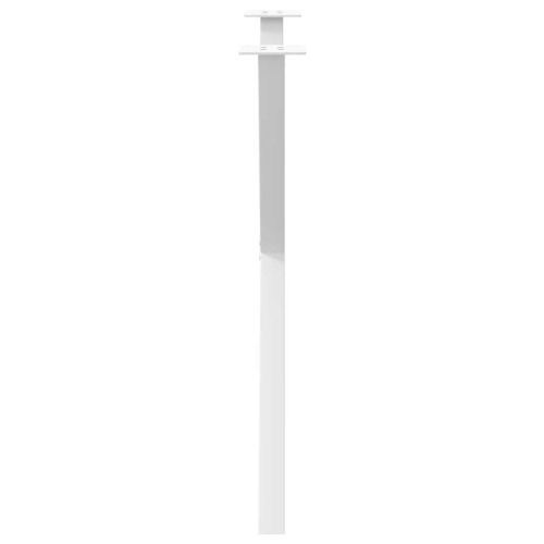 Крака за трапезна маса, X-образни, 2 бр., бели, 80x(72-73) см, стомана