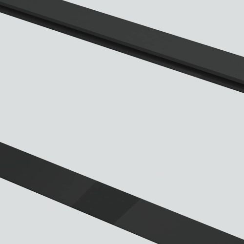 Плъзгаща се врата с механизъм 102x205 см ESG стъкло и алуминий