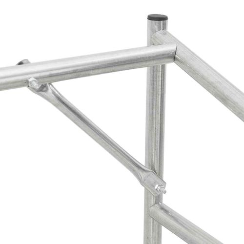 vidaxL Стойка за дърва за огрев с дъждобран, 200,5x80,5x110,5 см