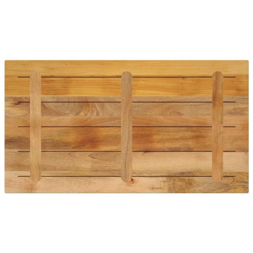 Плот за маса 110x50x3,8см правоъгълен масивно дърво грубо манго