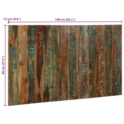 Табла за глава Multicolour 140 cm Масивна дървесина Reclaimed