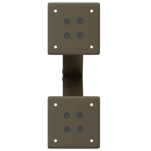 Крака за масичка за кафе, X-образни, 2 бр., естествена стомана, 28 x (42-43) см, стомана