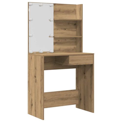 Комплект тоалетка с LED Artisan Oak Engineered Wood