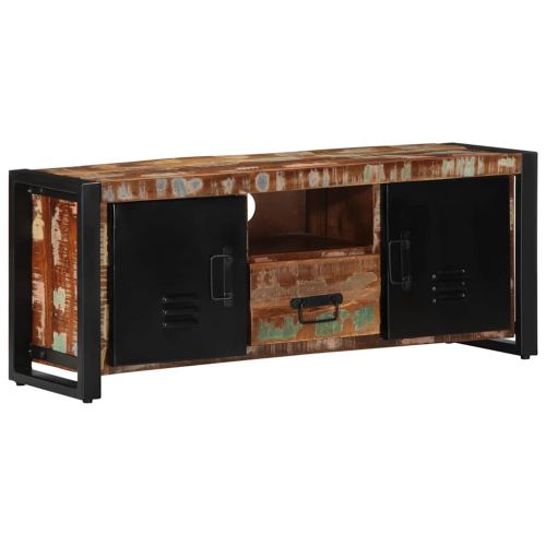 TV шкаф 100x30x40 cm Масивна дървесина Възстановена