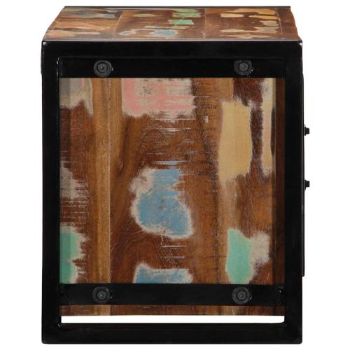 ТВ шкаф 80x30x35 cm Масивна дървесина Възстановена