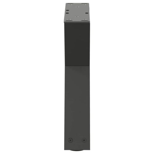 Крака за масичка за кафе, 2 бр., антрацит, 60x(30-31,3) см, стомана