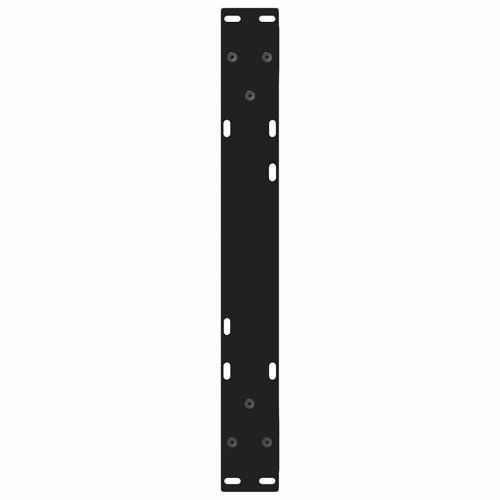 Крака за масичка за кафе, 2 бр., черни, 50 x (30-31,3) см, стомана