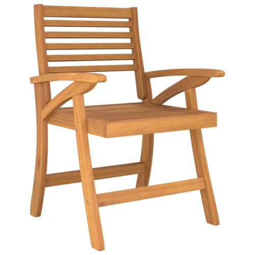 Градински столове, 2 бр, 58x58x87 см, акация масив