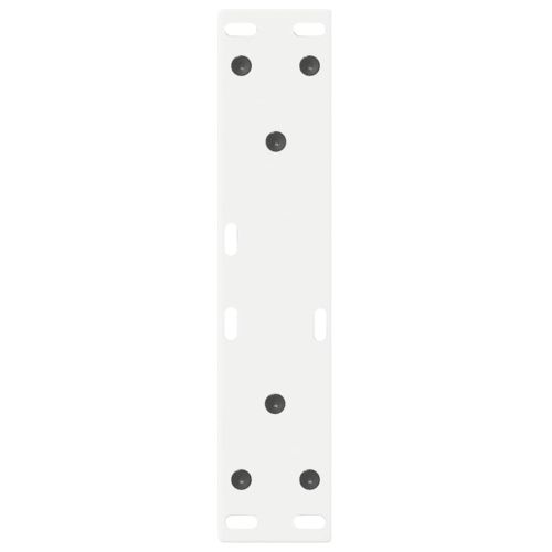 Крака за масичка за кафе, 2 бр., бели, 38 x (42-43,3) см, стомана