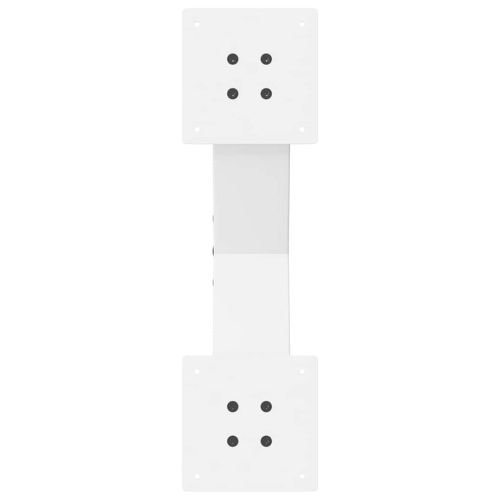 Крака за масичка за кафе, X-образни, 2 бр., бели, 50 x (30-31) см, стомана