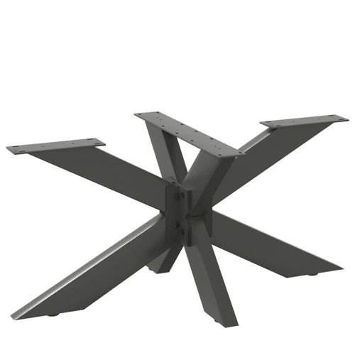 Крак за масичка за кафе, форма на паяк, антрацит, 98x58x(42-43) см, стомана
