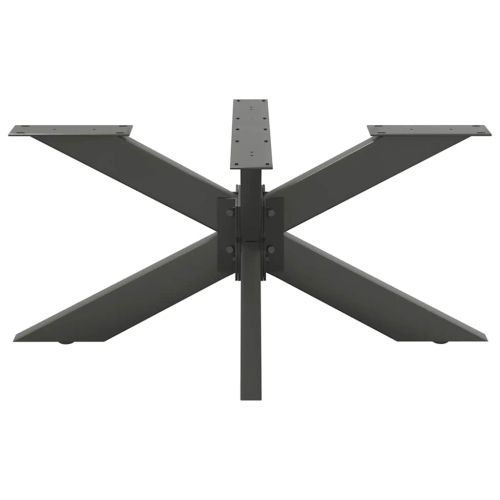 Крак за масичка за кафе, форма на паяк, антрацит, 98x58x(42-43) см, стомана