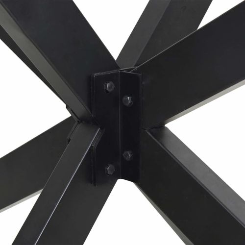 Крак за масичка за кафе, форма на паяк, антрацит, 98x58x(42-43) см, стомана
