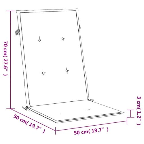 Възглавници за столове с облегалки 2 бр черни 120x50x3 см плат